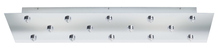  CPEJRT14PNHAL - Canopy Low Voltage Rectangular 14 Light 9"X31" EZ Jack Polished Nickel for Halogen